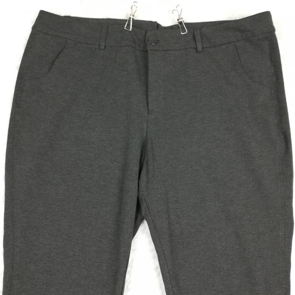 CJ Banks Signature Slimming Womens Pants Charcoal Gray Stretch Plus 20W - Picture 9 of 11